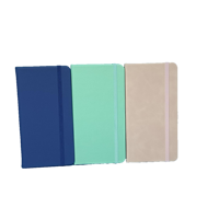 Carnet en cuir PU avec ceinture élastique, coins arrondis, couverture rigide, reliure cousue, cadeau, 80 feuilles, impression numérique