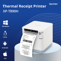 Imprimante thermique de reçus Xprinter XP-T890H 80 mm, vitesse d'impression 300 mm/s, imprimante thermique