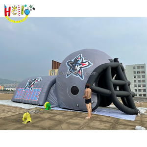 Tunnel de sport gonflable géant pour l'extérieur, populaire, pour jouer au <span class=keywords><strong>football</strong></span> américain, <span class=keywords><strong>casque</strong></span> personnalisé - Product Image 2