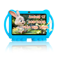 IWAWA Tablet anak 7 inci, mainan edukasi MTK resolusi 1024x600 Quad Core HD memori 2GB untuk belajar pesanan jumlah besar langsung