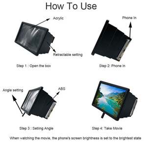 Grande loupe <span class=keywords><strong>d</strong></span>'<span class=keywords><strong>écran</strong></span> de <span class=keywords><strong>tablette</strong></span> et de téléphone de 12 pouces, amplificateur de film 3D, loupe <span class=keywords><strong>d</strong></span>'<span class=keywords><strong>écran</strong></span> de téléphone portable réglable - Product Image 5