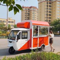 Tricycle Électrique Mobile pour Restauration Rapide : Camion de Cuisine, Chariot à Hot-dogs et Crêpes, Idéal pour la Restauration Événementielle - Prix Usine