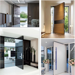 Vendita calda americana Deluxe resistenza alla corrosione senza formaldeide anteriore <span class=keywords><strong>ingresso</strong></span> principale esterno <span class=keywords><strong>ingresso</strong></span> perno personalizzato porta in legno - Product Image 4