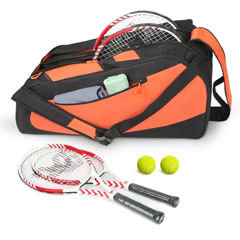 Taşınabilir Badminton tenis raketi çanta bireysel cepler ile dayanıklı büyük kapasiteli tenis spor tenis raketi sırt çantası