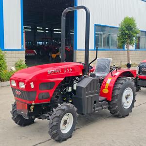 Nuevo Tractor Rojo Multifuncional 704 con Tracción en las Cuatro Ruedas, Pequeño Cultivador Rotatorio Agrícola para el Hogar - Product Image 6