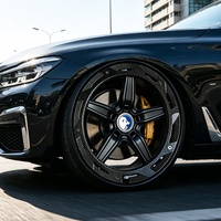 Velg Roda Forged Carbon Fiber 18-24 Inch 5x120 5x112 untuk BMW Seri 7 Audi A8 S8 Mercedes S Class AMG S63 Lexus LS Tesla