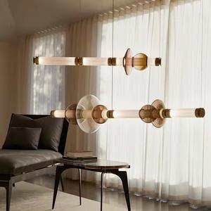 โคมไฟระย้าทรงลูกบอลทำจากแก้วสีเทียนดีไซน์แบบนอร์ดิกสำหรับโชว์รูมบาร์สตูดิโอวิลล่า - Product Image 4