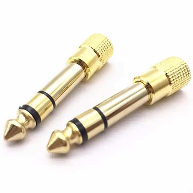 Schlussverkauf günstiges Mikrofon Kopfhörer Audio Stecker-Adapter 6,35 Männlich zu 3,5 Weiblich Stecker Steckdosen