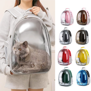 Bolsa de Transporte Transparente Tipo Cápsula Espacial para Gatos y Perros Pequeños, Mochila Oxford para Viajes al Aire Libre, Cómoda para el Hombro - Product Image 1