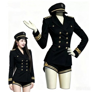 Costume da Marinaio Anime di Alta Qualità per Donna, Uniforme JK Bianca e Nera per Cosplay di Jang Wonyoung, Festa di Halloween - Product Image 2