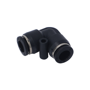 ข้อต่อลมแบบเร็ว Dongte รุ่น Pv สีดำ ขนาด 04 06 08 10 12 สำหรับสายลม - Product Image 1