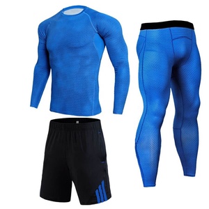 Conjunto Deportivo al por Mayor para Hombre, Mallas de Compresión para Correr y Entrenar, Traje de Fitness Personalizado, Ropa de Gimnasio - Product Image 4