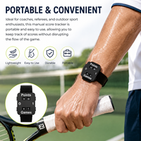 Compteur de score manuel portable pour le tennis, bracelet de comptage pour le pickleball, le padel, l'entraînement et les accessoires de jeu