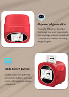 Imprimante sans encre instantanée de poche, nouvelle, créative, pour enfants, compatible avec le stock, tendance, AIWholesale, avec IA vocale chinoise et fonction thermique