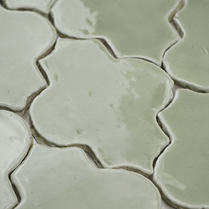 Piastrella Arabesca in Giada Vitri 11,5 X 15 Cm Smaltata con Bordi Irregolari - Product Image 4