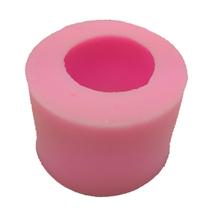 Cylindre 3D grain fin une pomme et feuille forme bricolage silicone ornement savon bougie moule à cupcake - Product Image 3