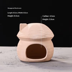 Jarrón de cría para paisajismo de acuarios, adorno de cerámica gruesa para peces y camarones, refugio inusual para <span class=keywords><strong>la</strong></span> puesta de huevos - Product Image 3