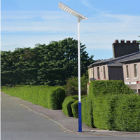 Lampu Jalan LED Sensor Gerak Kota Terlaris di Afrika, Ekspor Terpadu All-in-One, Bertenaga AC, Tahan Air IP65