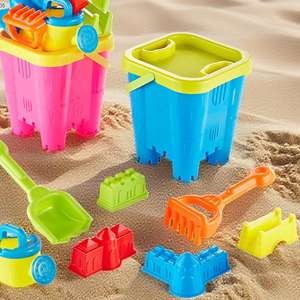 ชุดของเล่นชายหาดทำจากพลาสติกชุดของเล่นชายหาดสร้างปราสาททรายการ์ตูนสีสันสดใสสำหรับฤดูร้อน - Product Image 3