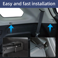 Nueva Cubierta Retráctil para Maletero Compatible con Chevrolet Captiva 2007-2016, Anti-espionaje, Imprescindible para el Interior del Auto
