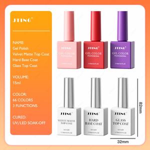 JTING Bajo MOQ, Personalización Gratuita, Colección de Esmaltes de Uñas en Gel de 66 Colores, Un Color por Botella, Suministros para Uñas OEM, Set de Esmaltes de Gel - Product Image 2