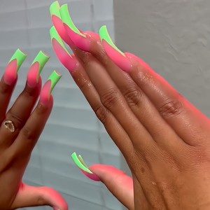<span class=keywords><strong>Uñas</strong></span> Postizas <span class=keywords><strong>Blancas</strong></span> Estilo Degradado Francés, 20 Piezas, <span class=keywords><strong>Largas</strong></span> y Curvadas, de Moda, Cobertura Completa, Venta al Por Mayor - Product Image 4