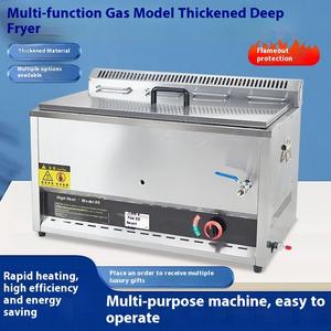 Nouvelle friteuse à gaz commerciale pour <span class=keywords><strong>la</strong></span> protection contre l'extinction des ventes de rue avec fonctionnalités pour brochettes frites poulet et bâtonnets de pâte - Product Image 2