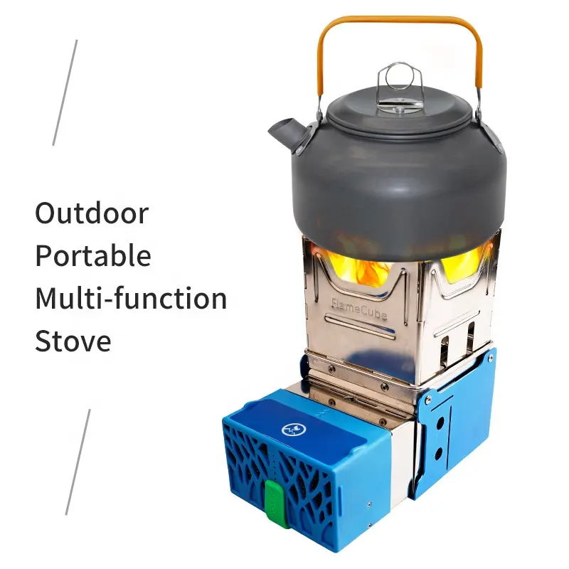 Outdoor Mini Windproof Portable Foldable Outdoor Hiking Tent Camping Wood Stove