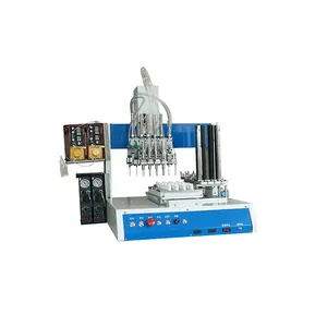automatic magnets assembly Desktop automatic Glue dispensing and magnetic parts assembly Double Heads Automatic Machine