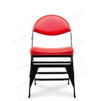 Basket-ball Sideline Chairs Logo personnalisé Team VIP Chaise pliante rembourrée Chaise de sport pour stade scolaire imbriquée