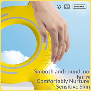 ของเล่นบูมเมอแรงใหม่สำหรับเด็กชายอายุ 2-4 ปี เหมาะสำหรับพ่อแม่ ใช้เล่นในสวนสาธารณะ กีฬากลางแจ้ง จานบินนุ่ม ยางสามใบพัด - Product Image 4