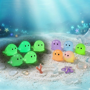 Venta al por mayor de dijes luminosos de resina macaron pastel con forma de león marino, accesorios de decoración DIY para manualidades a granel - Product Image 1