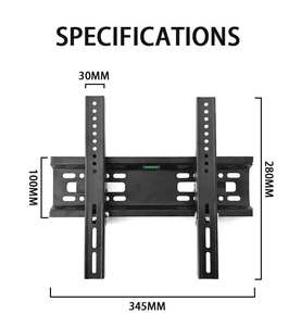 Taille du téléviseur 15 ''-42'' <span class=keywords><strong>Support</strong></span> de montage mural <span class=keywords><strong>TV</strong></span> <span class=keywords><strong>Support</strong></span> de cadre <span class=keywords><strong>TV</strong></span> à écran plat Inclinaison de 15 degrés avec niveau pour moniteur - Product Image 6