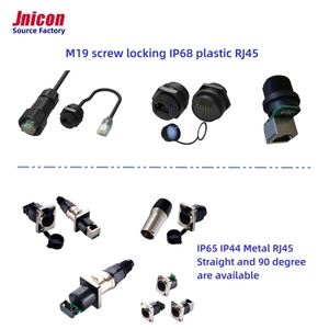 Jnicon công nghiệp <span class=keywords><strong>RJ45</strong></span> D-Link nam cắm nữ ổ cắm IP65 IP44 tường Bảng điều khiển gắn kết Cat6 bảo vệ Ethernet kết nối không thấm nước - Product Image 6