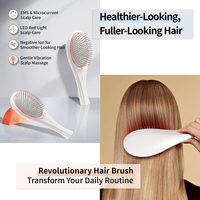 Peigne de massage du cuir chevelier à lumière rouge sans fil portable, traitement par pulvérisation électrique, réduction de la perte de cheveux, micro-courant, peigne de croissance des cheveux