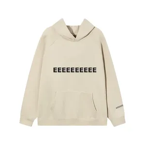 Felpe Oversize <span class=keywords><strong>con</strong></span> Cappuccio e Logo Personalizzato <span class=keywords><strong>con</strong></span> Lettere, Design di Lusso <span class=keywords><strong>con</strong></span> Etichetta, Top Streetwear Casual Vintage da Uomo e Donna - Product Image 4
