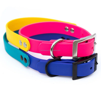 Collar de Perro Ajustable de Liberación Rápida, Fácil de Limpiar, con Correa de Poliéster Recubierta de PVC, Hebilla Cromada, Lavable a Mano, Moderno y Suave