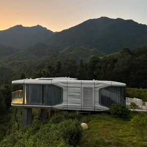 लक्जरी मॉड्यूलर प्रीफैब्रिकेटेड कंटेनर आवास अंतरिक्ष कैप्सूल पर्यावरण के अनुकूल सूक्ष्म गृह कार्यालयों या छुट्टी विला के लिए - Product Image 6