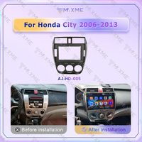 Cadre de tableau de bord pour autoradio 10 pouces, compatible Honda City 2006-2013, accessoires d'installation audio pour lecteur DVD de voiture