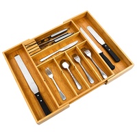 WDF Organisateur de garde-manger de chaussures de réfrigérateur de céréales et boîte fourre-tout de rangement de maquillage de 27 gallons Plateau à couverts pour la cuisine