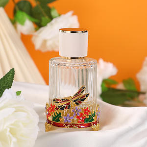 Nueva botella de vidrio de gama alta, botella decorativa de esmalte de libélula para aceite de perfume, botella de vidrio para productos de belleza - Product Image 6