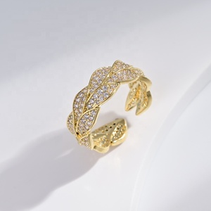 Anillo de plata de ley 925 personalizado para mujer, chapado en oro de 18k y 24k, diseño geométrico occidental con circonitas, novedad 2026 - Product Image 3