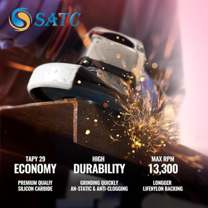 Đĩa nắp màu hồng satc 4 1/2 inch Máy mài góc đính kèm 12 cái gỗ tinh thần nhựa chà nhám 40/60/80/120 Grit tổng 7/8 "ARBOR - Product Image 5