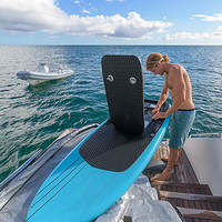 Nouvelle arrivée : planche à foil électrique en fibre de carbone, planche de surf hydrofoil électrique, planche de surf volante alimentée par batterie pour les sports nautiques en mer et en lac