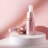 30ml Baby Pink gefrostete ätherische Öl flaschen 1 Unze Pink Glass Tropf flasche
