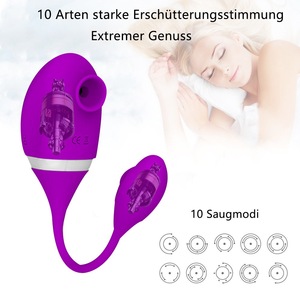 Vibrador de Punto G para Mujer, Succión para Masaje, 10 Frecuencias, Impermeable, Recargable por USB, Sin Lubricante, Sin Látex, para Adultos - Product Image 2