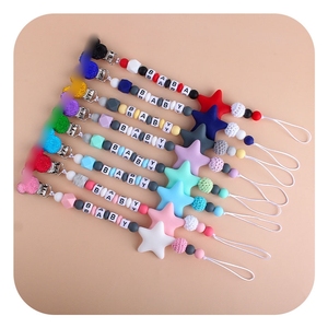 Venta al por mayor libre de BPA lindo de silicona cabeza de ratón chupete Clip bebé dentición chupete cadena titular - Product Image 1