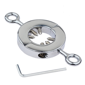 Anneau pénien lesté en acier inoxydable pour <span class=keywords><strong>gland</strong></span>, jouet sexuel SM - Product Image 1