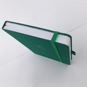 Carnet personnalisé à couverture rigide A5 en lin, impression en couleur, papier épais 160 g/m², ligné à pois, vente en gros - Product Image 4