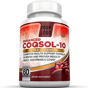 Wholesale OEM 100mg COQ 10 Capsules Coenzyme Q10 Softgels COQ10 Powder Supplement Support Heart Health